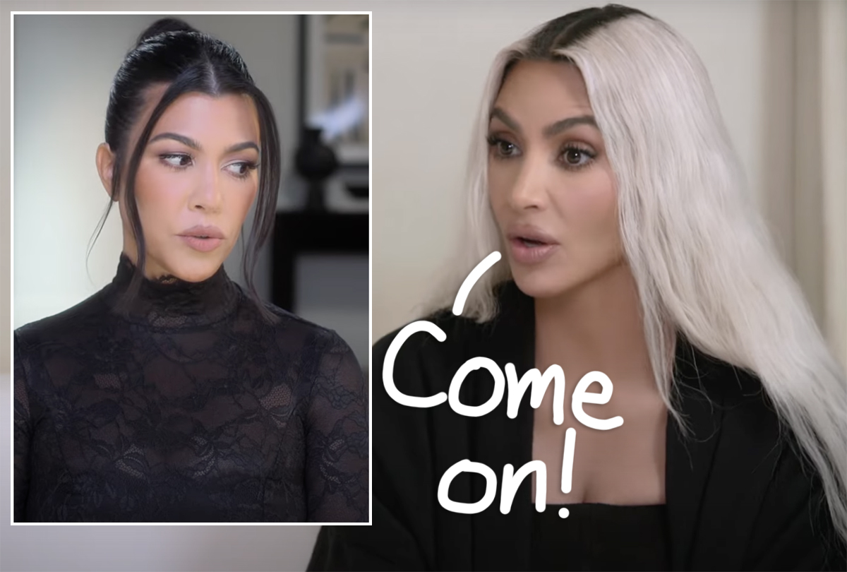 Kim Kardashian Accuses Sis Kourtney Of Copying HER Italian Wedding As