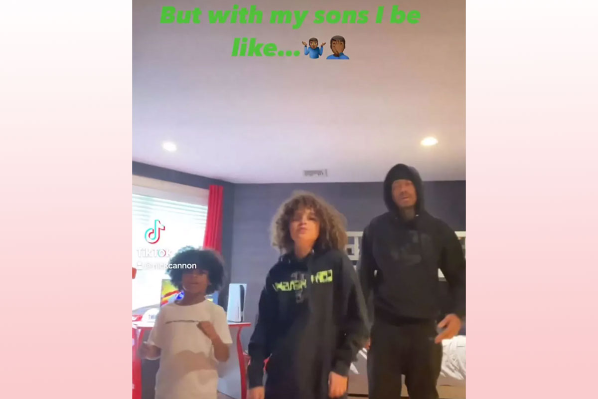 Nick Cannon TikTok Dance With Sons Moroccan & Golden