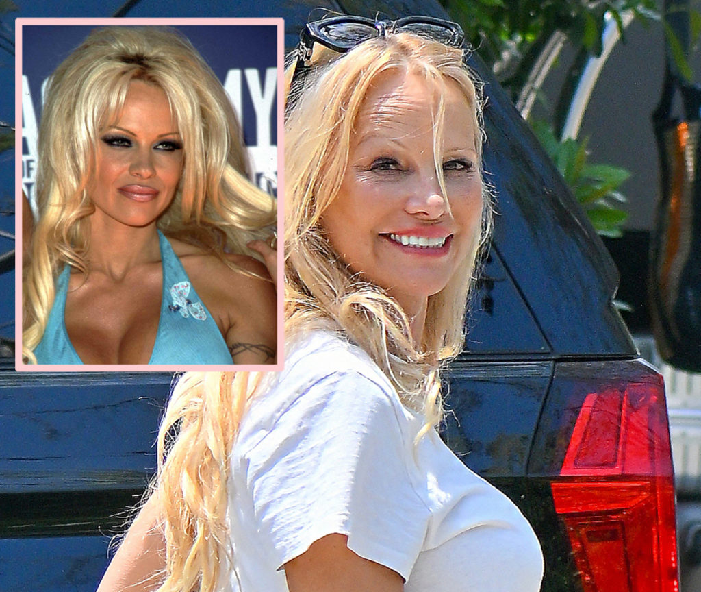 Pamela Anderson Shares Heartbreaking Reason She Stopped Wearing Her Signature Makeup Perez Hilton