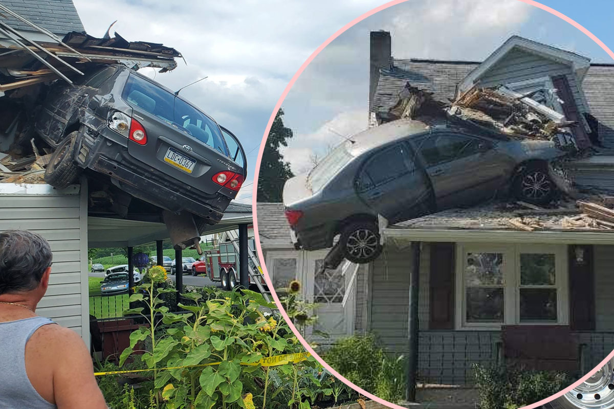 Vehicle crashes into 2nd story of Pa. home: 'There's a car on your