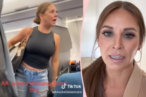 Viral Plane Lady Returns To Airport - And Has An Eerie Answer About