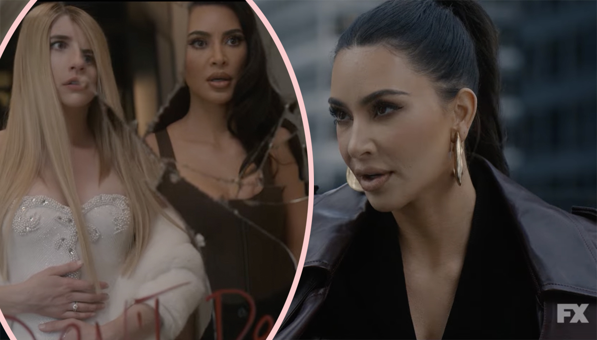Kim Kardashian Acts In The First Trailer For American Horror Story Delicate Watch Perez Hilton
