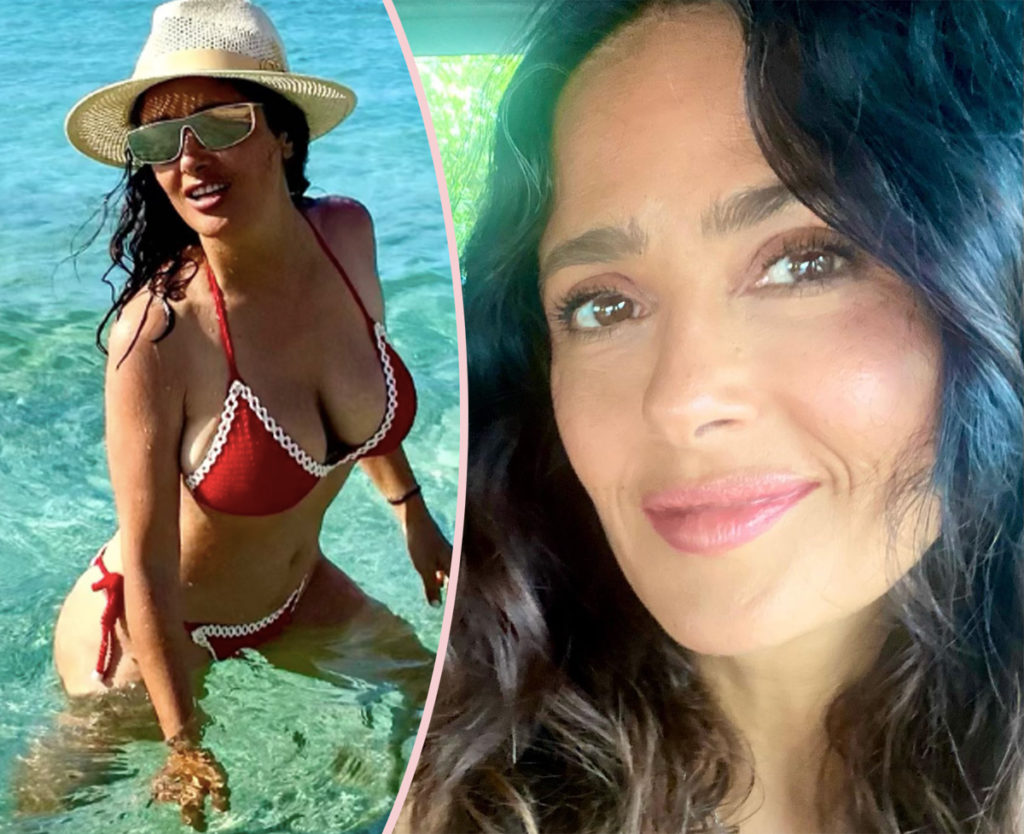 Salma Hayek Celebrates Turning 57 With Sexy Bikini Pics Perez