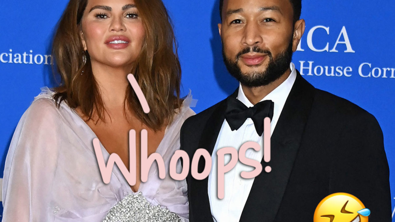 Chrissy Teigen Dropped Ring and Cursed During Wedding Vow Exchange