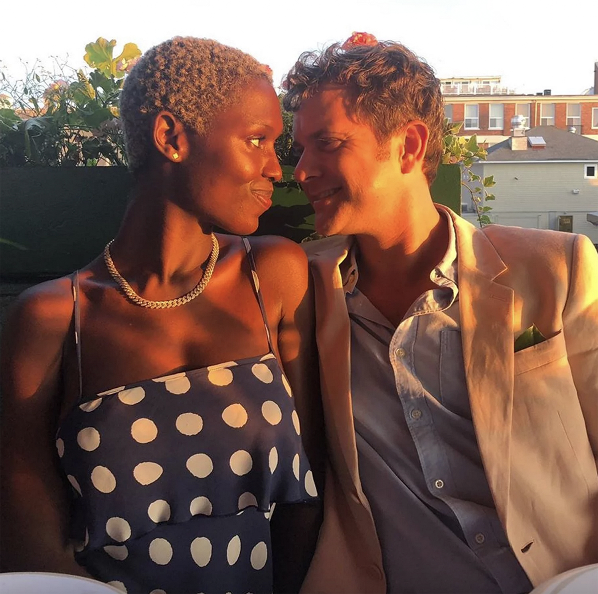 Jodie Turner-Smith and Joshua Jackson in happier times