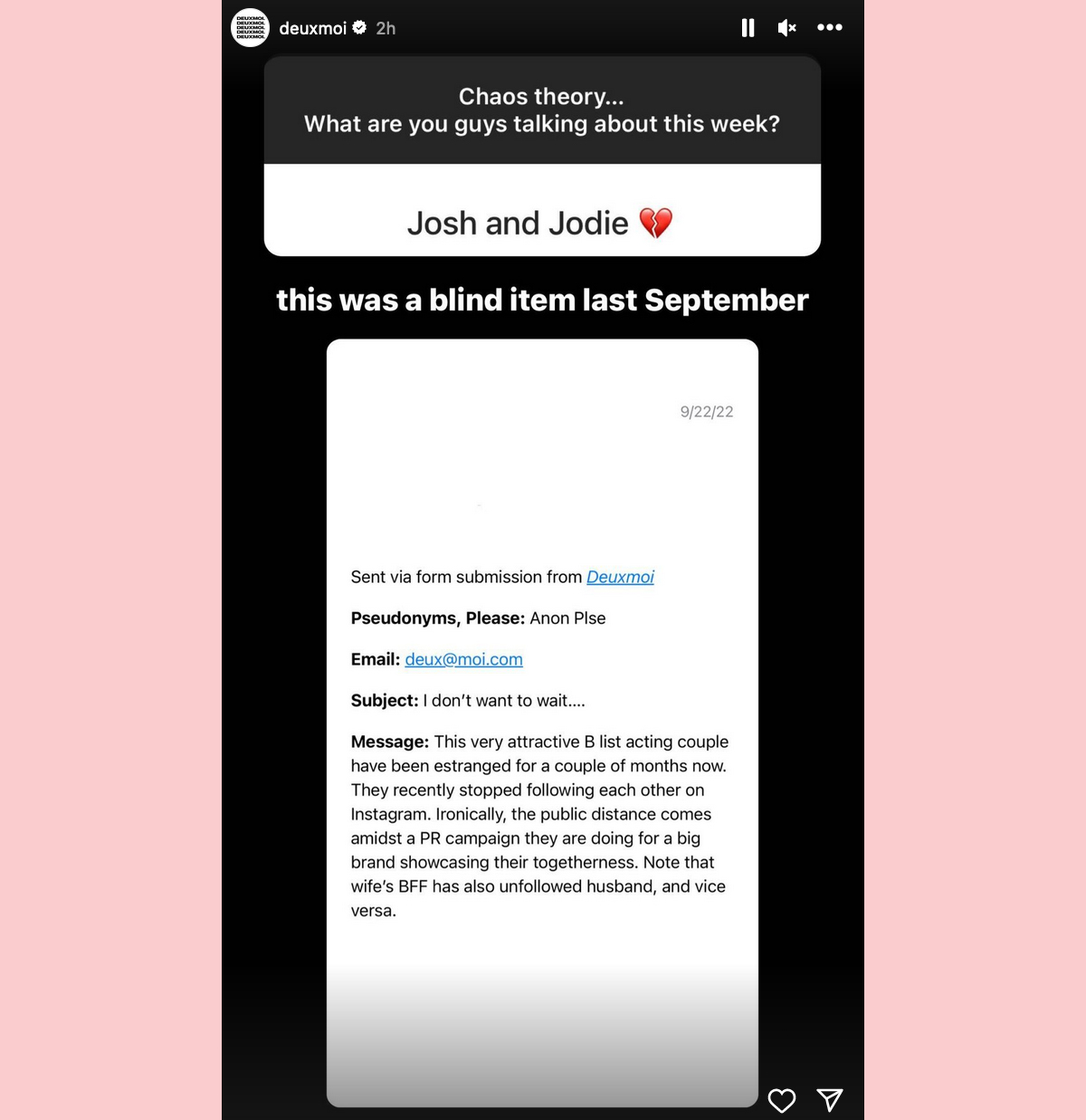 Joshua Jackson Jodie Turner-Smith divorce info DeuxMoi