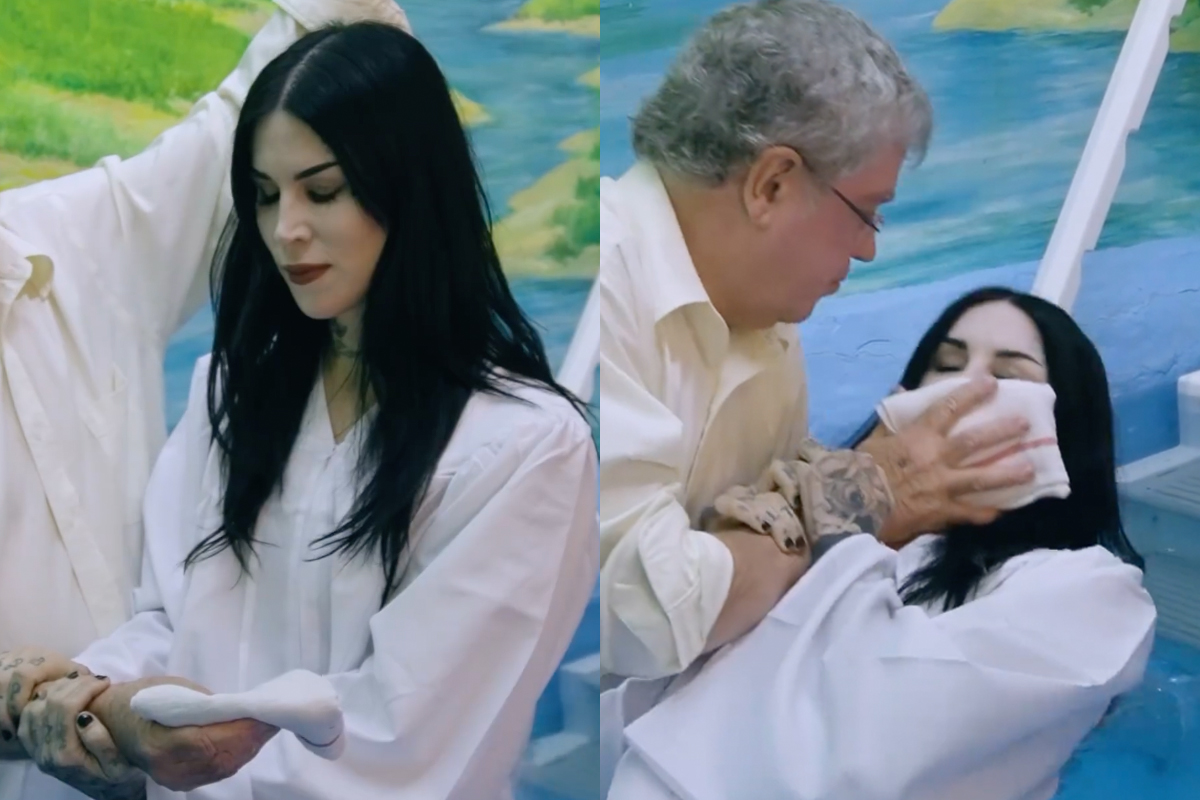 #Kat Von D Shares Video Of Her Baptism — After Renouncing Witchcraft!