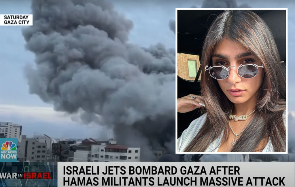 Mia Khalifa Mean - Gross! Porn Star Mia Khalifa Praises Attacks In Israel - Tells Hamas To  Film 'Horizontal' So She Can See Killings Better! - Perez Hilton