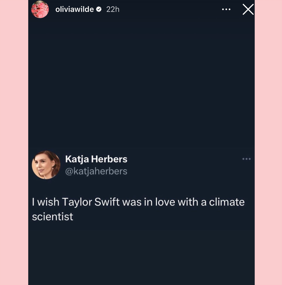 Olivia Wilde mentions Taylor Swift