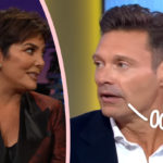 OMG! Ryan Seacrest Once Clogged Kris Jenner’s Toilet -- And Rushed Out To Avoid Taking The Rap!