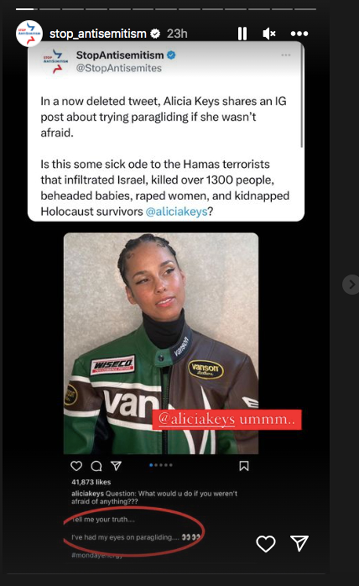 Alicia Keys SLAMMED For Antisemitism After Making Paragliding Reference Amid Israel-Hamas Conflict!