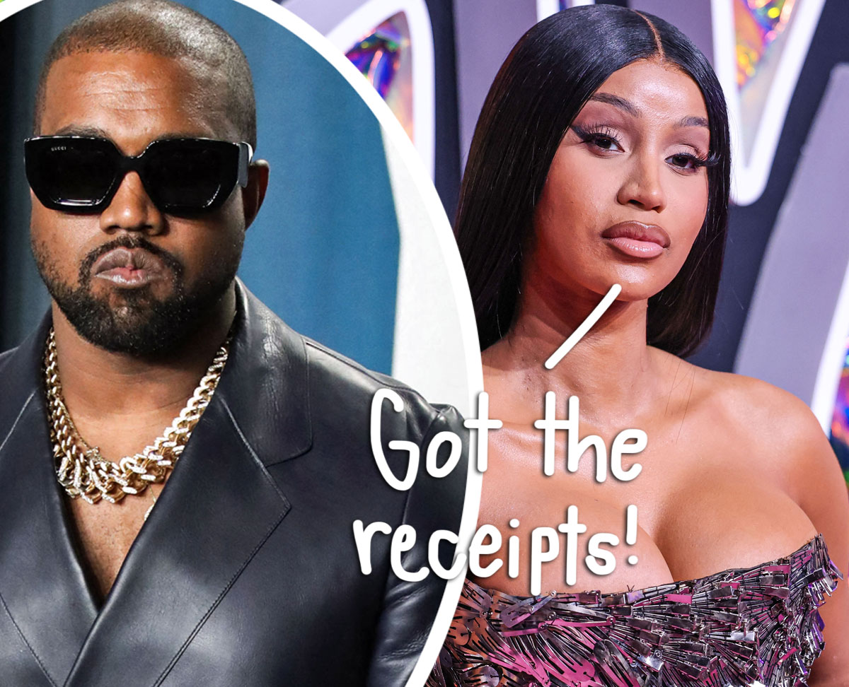 Cardi B CLAPS BACK After Kanye West Called Her A 'Plant By The Illuminati'  In Leaked Rant! - Perez Hilton