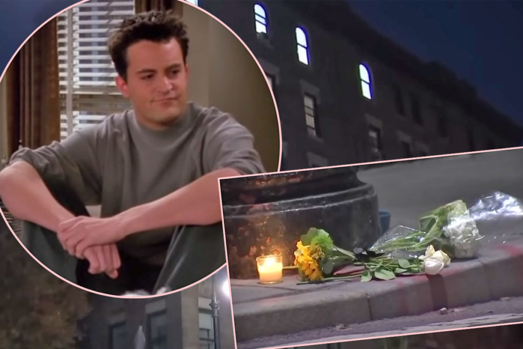 Friends' Fans Pay Tribute to Matthew Perry Outside Show's Iconic NYC  Apartment Building: Photo 4980327, Friends, Matthew Perry Photos