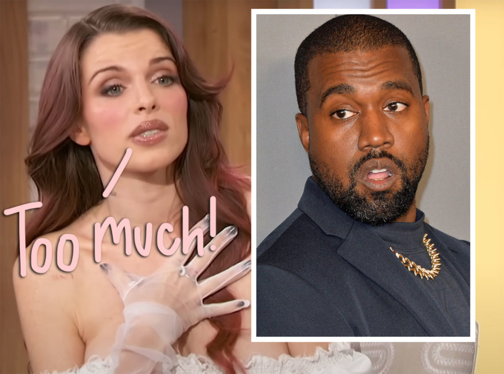 Julia Fox Says Kanye West Was Needy Like A Baby!