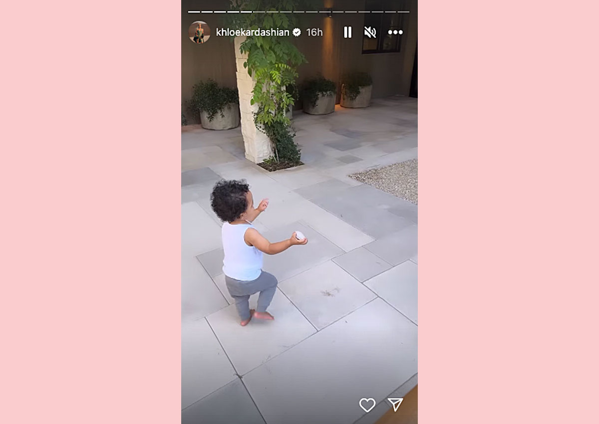 Khloé Kardashian Shares ADORBS Videos Of Son Tatum Playing!