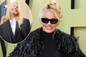 Pamela Anderson Went Makeup-Free At Paris Fashion Week - & The Internet