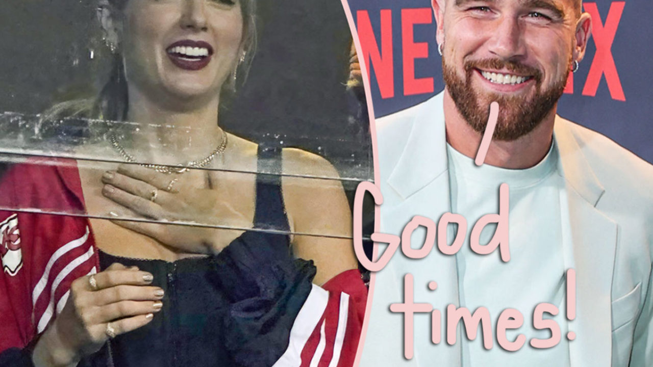 Taylor Swift and Travis Kelce Hold Hands After Surprise 'Saturday
