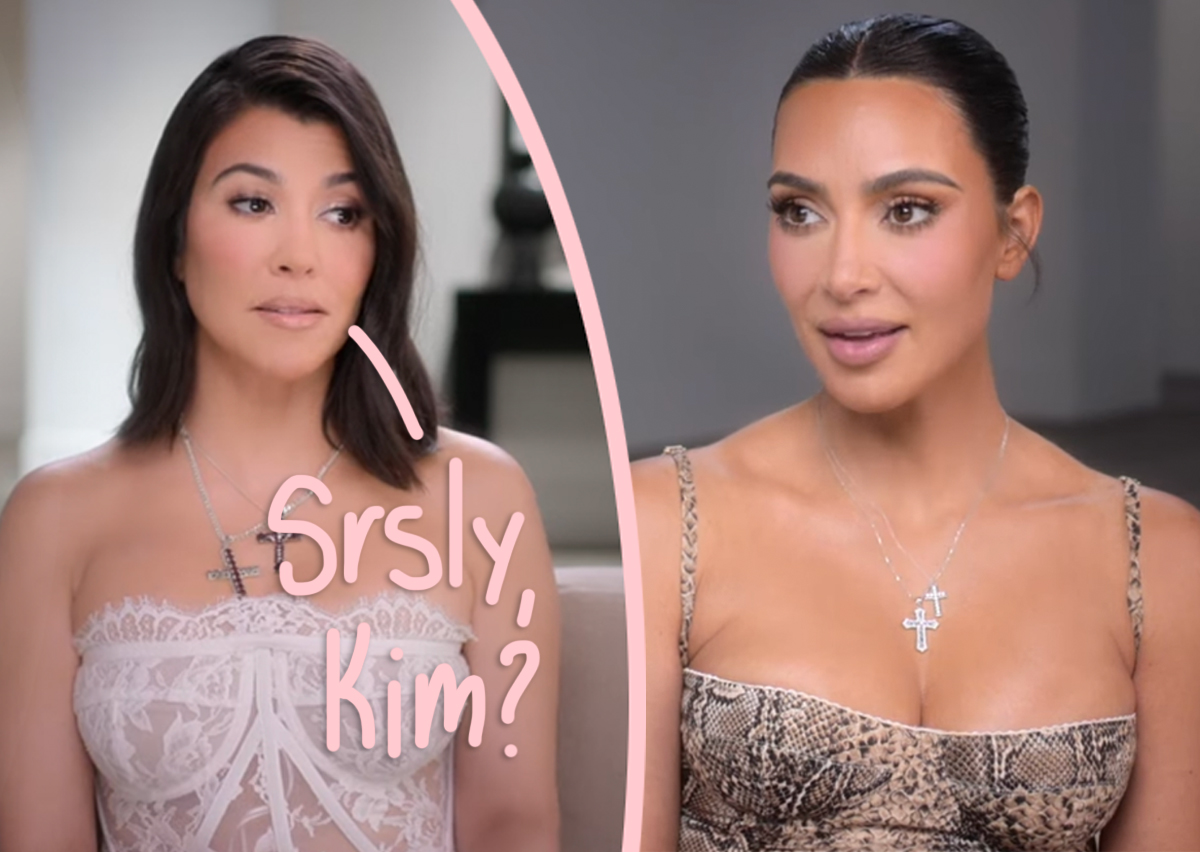 Did Kim Kardashian Shade Big Sis Kourtney With Quickly-Edited Instagram  Wedding Caption?! OUCH! - Perez Hilton