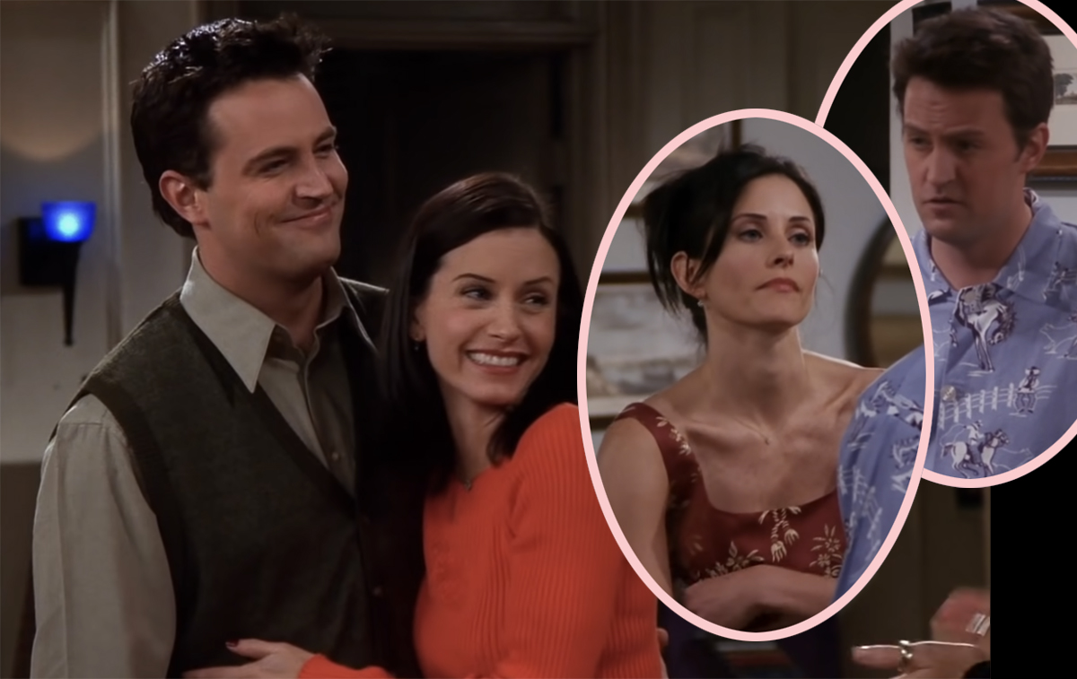 Friends - Chandler & Monica Two tickets to Vegas on Make a GIF