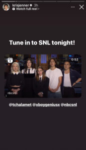 Kris Jenner Shows Support For Daughter Kylie’s Boyfriend Timothée