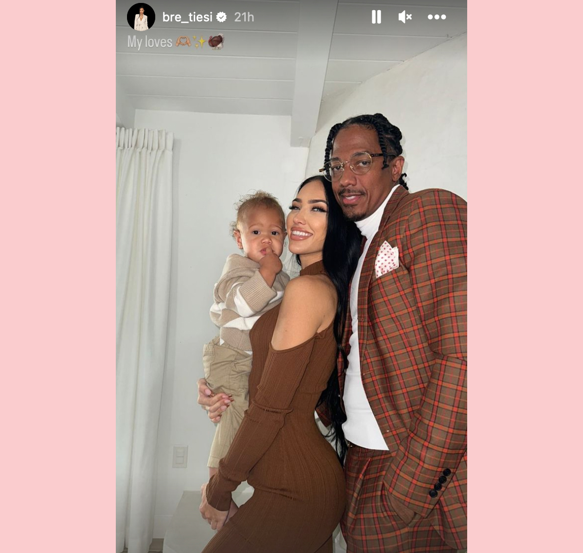 Nick Cannon and Bre Tiesi Thanksgiving