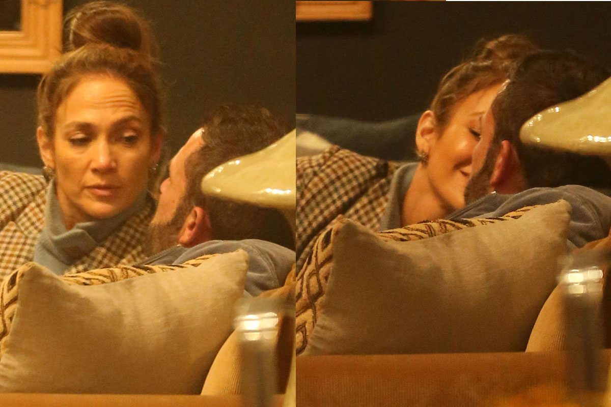 Ben Affleck & Jennifer Lopez Share Kiss While Furniture Shopping!