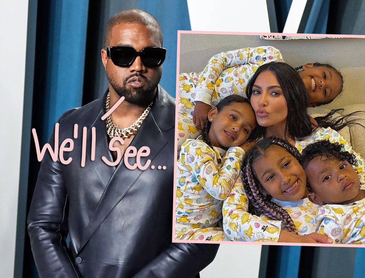 Kanye West Has No Plans Yet To See His Kids