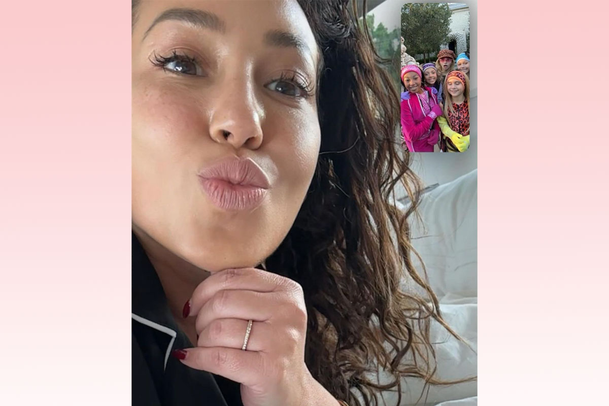 Kim Kardashian FaceTimes With Adrienne Bailon!