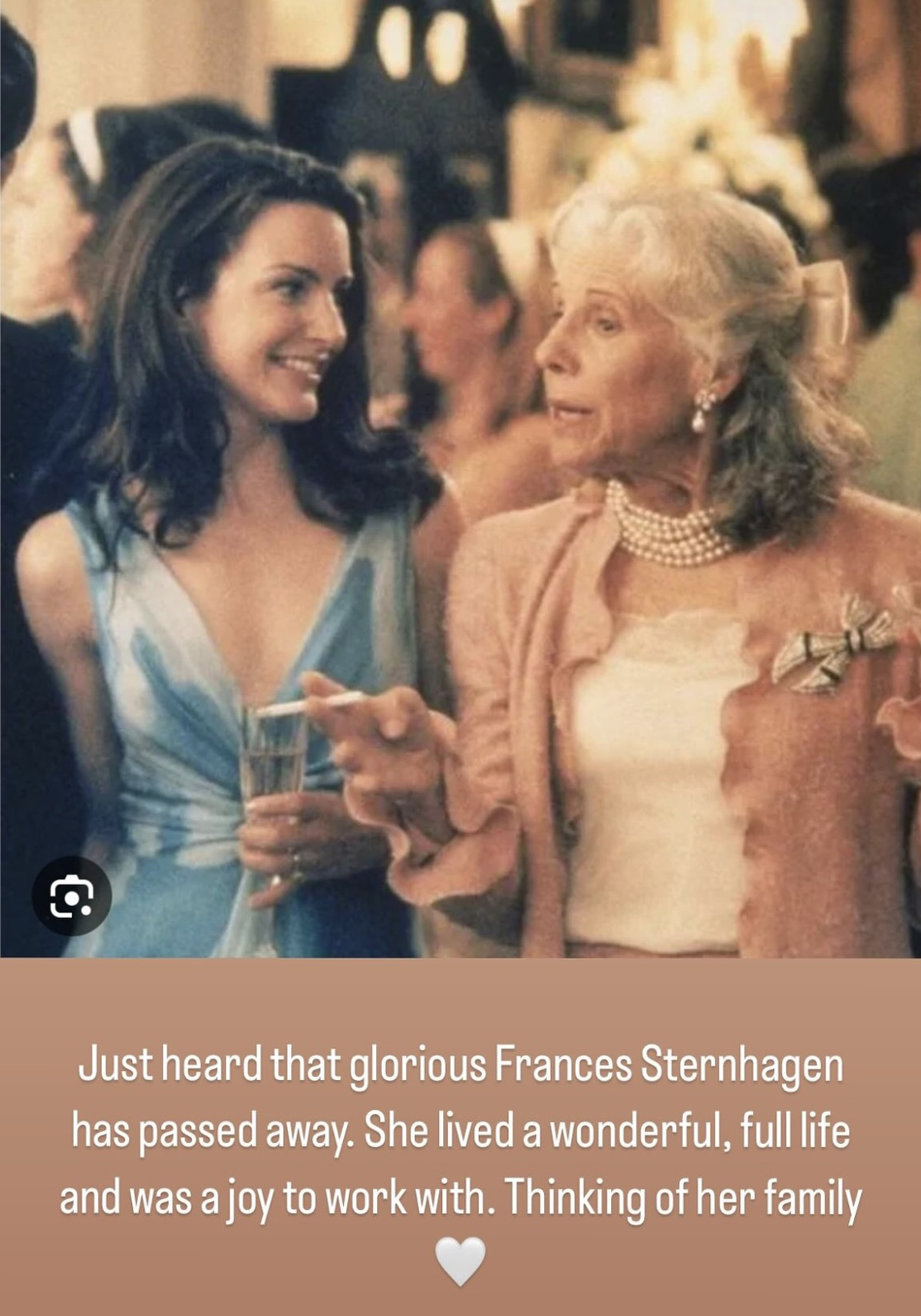 Kristin Davis Pays Tribute To Late SATC Star Frances Sternhagen – Who Played Her Mother In Law