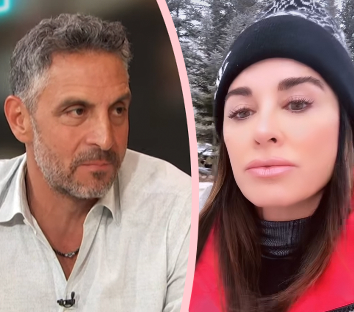 #Awkward! Kyle Richards & Mauricio Umansky Reunite For Family Ski Trip In Aspen After His Partying!