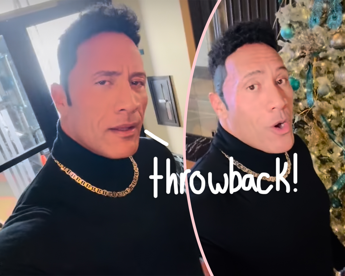 The Rock Dresses As His Younger Self Complete With Fanny Pack For 