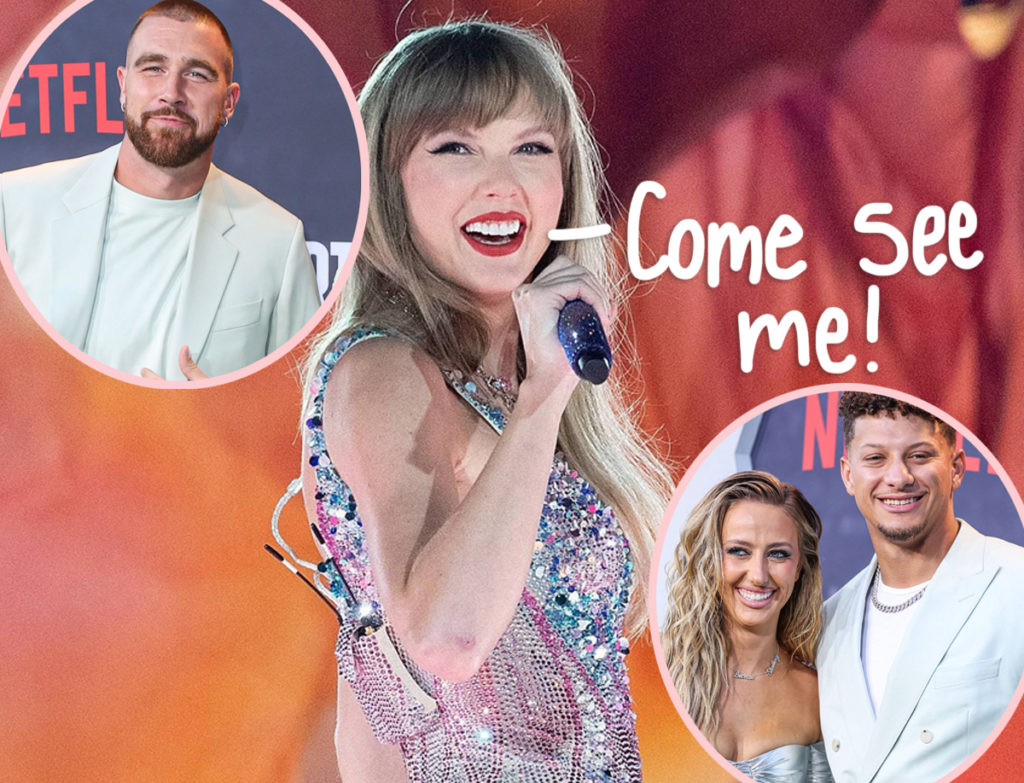 Travis Kelce WILL Go Overseas To See Taylor Swift Perform – And He’s Bringing Patrick & Brittany Mahomes Along!