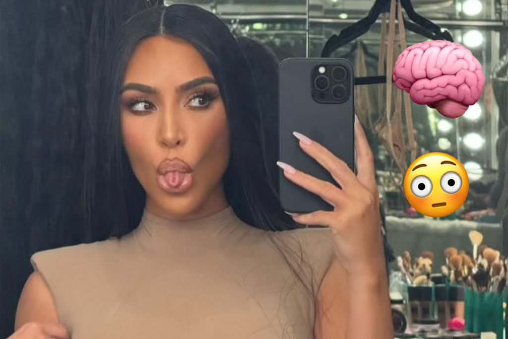 Kim Kardashian Was Gifted A 3D Sculpture Of Her Brain! LOOK!
