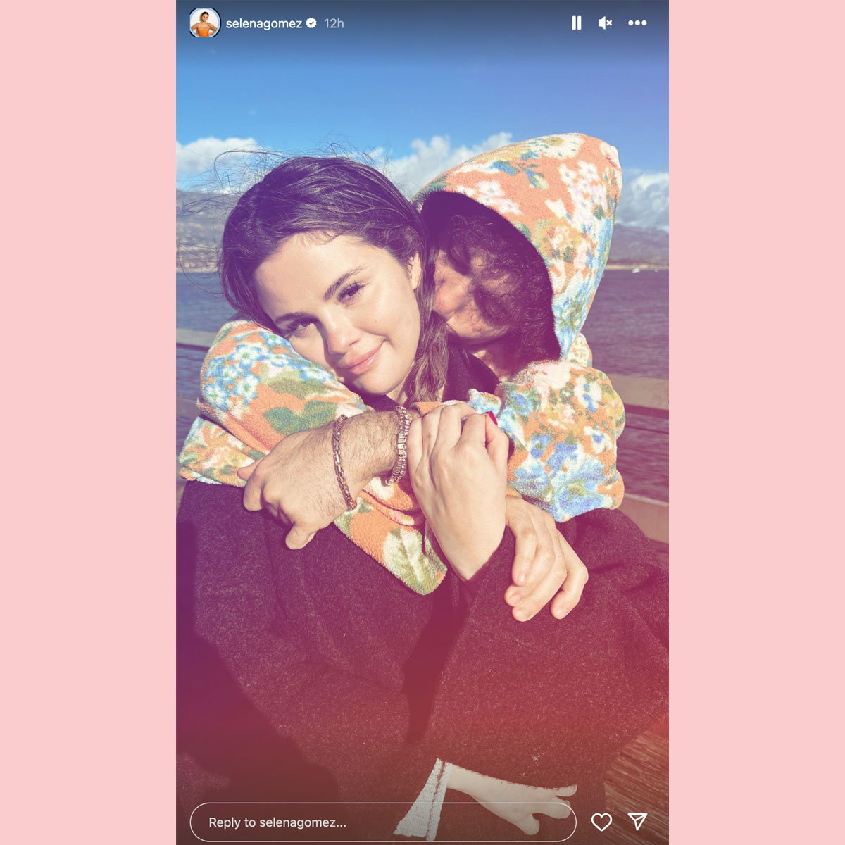 Selena Gomez & Benny Blanco Cuddle By The Ocean!