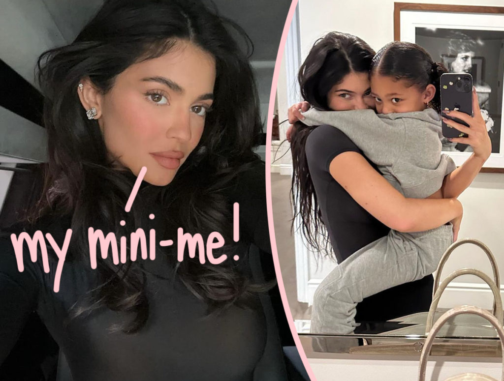 Kylie Jenner & Stormi Webster's Adorable Twinning Moment At Paris ...