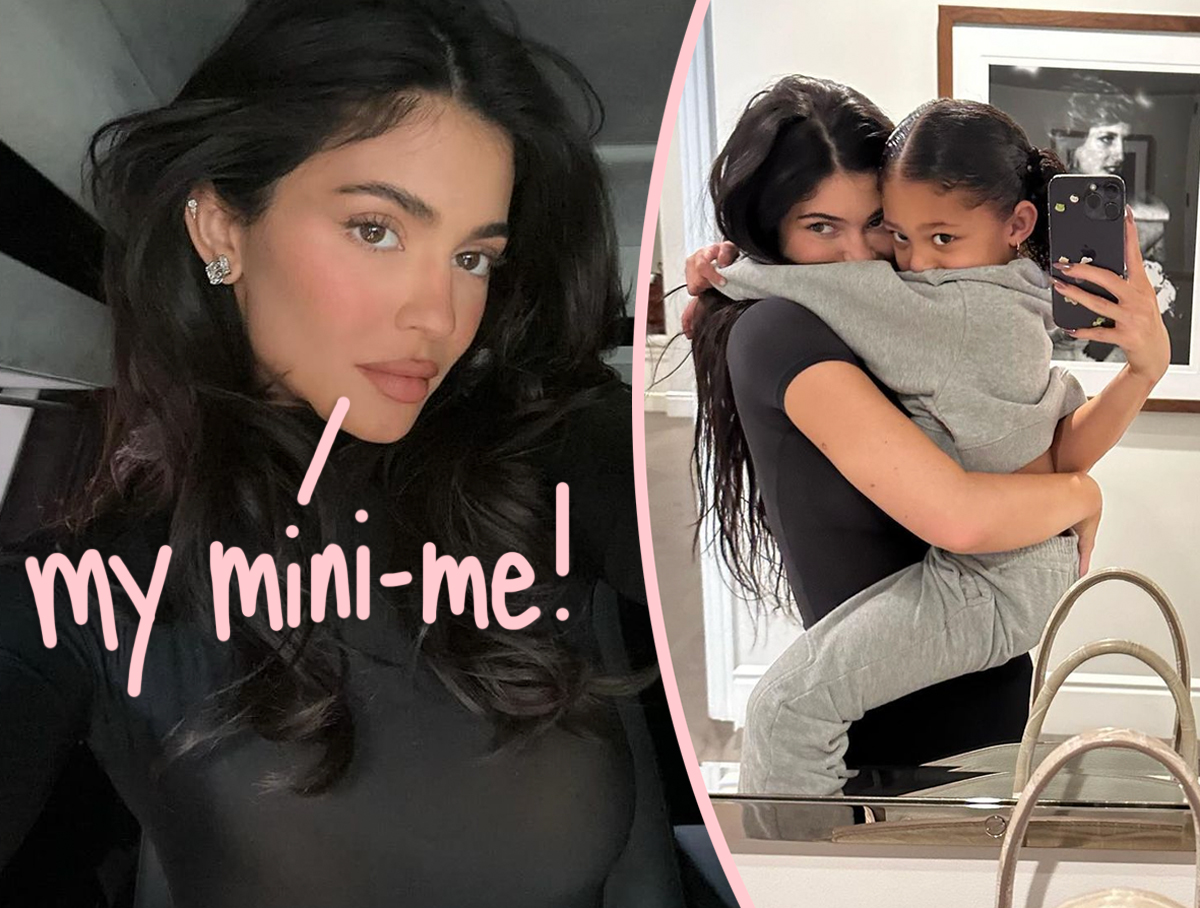 #Kylie Jenner & Stormi Webster’s Adorable Twinning Moment At Paris Fashion Week!