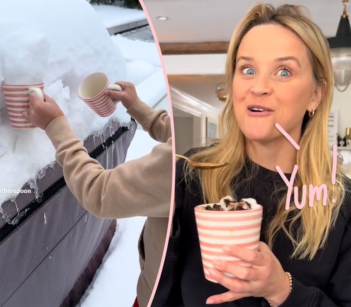 #Reese Witherspoon Hits Back At Fans Grossed Out Over Her Eating Snow Off Her Car!