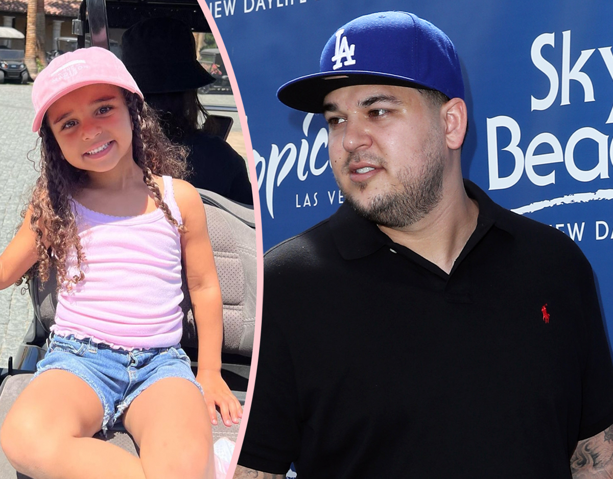 Rob Kardashian Shares Rare Daddy Daughter Post Of 7 Year Old Dream On Instagram Look Perez