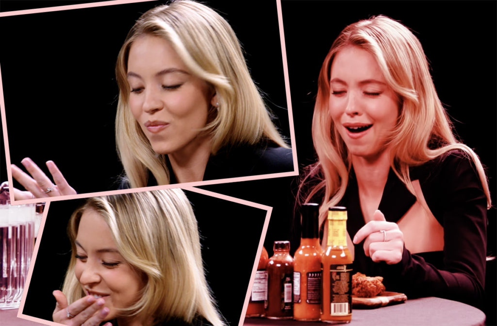 Sydney Sweeney Talks S**t On Hot Ones - Until Da Bomb Hits! - Perez Hilton