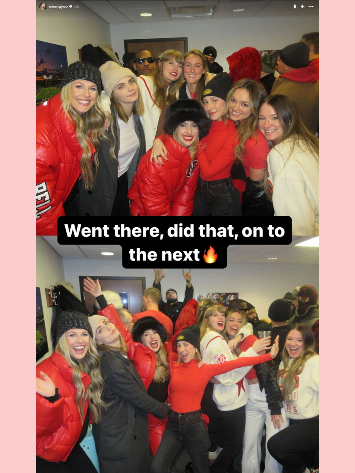 Taylor Swift and Kylie Kelce photo