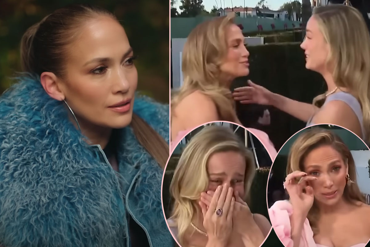 #Jennifer Lopez Fights Back Tears As She Gushes Over Viral Golden Globes Moment With Brie Larson!