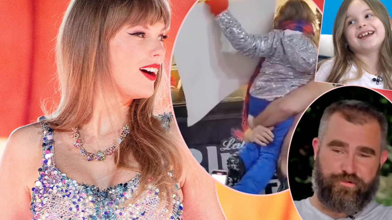 How Taylor Swift Reacted After Jason Kelce Lifted Up Young Fan To Meet Her At The Chiefs Game! - Perez Hilton