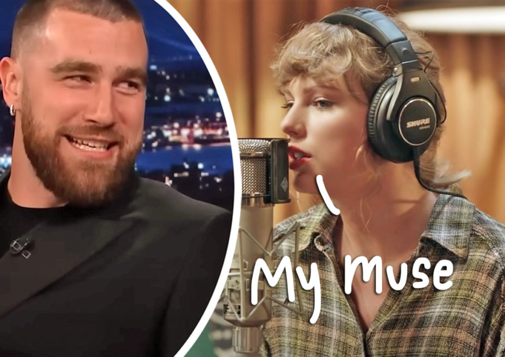 Is Taylor Swift Recording A New Love Song About Travis Kelce?!? - Perez ...