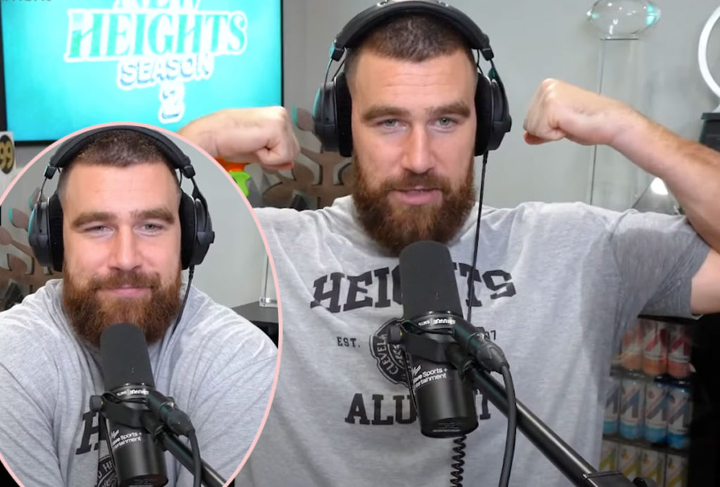 Travis Kelce Gets Embarrassed Over 'Disgusting' 'Leaky Pits' During Podcast