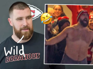 Travis Kelce's Priceless Reaction To His Brother Cheering Shirtless In