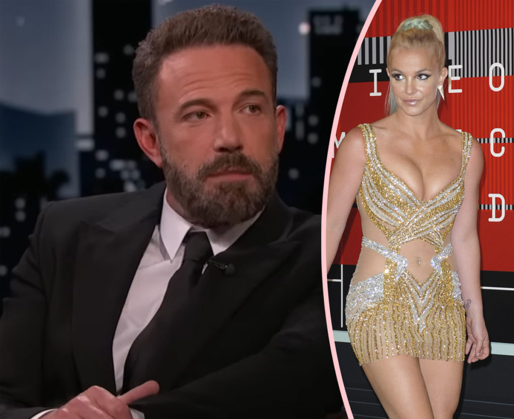 Ben Affleck Dodges Question About Alleged Kiss With Britney Spears! - Perez  Hilton