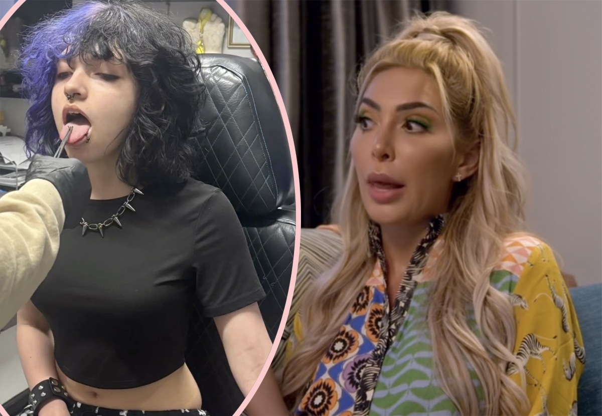 Teen Mom's Farrah Abraham Got Daughter TONGUE & BACK Piercings For 15th Birthday! And Fans Have Thoughts!