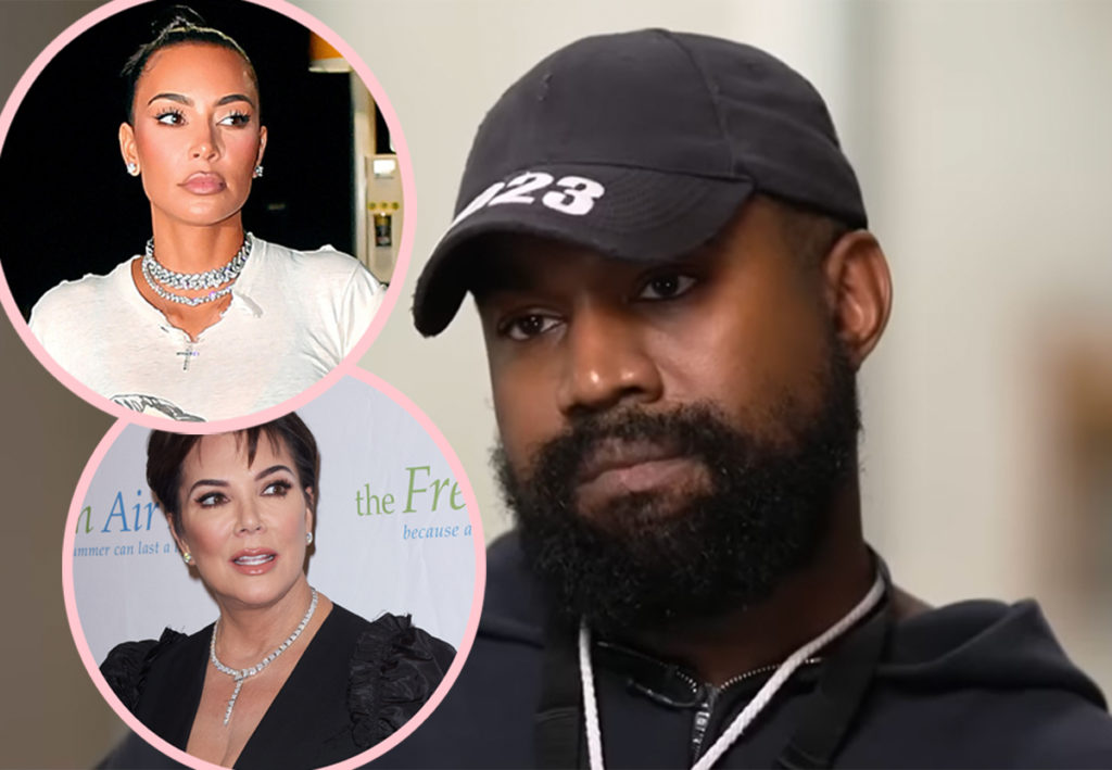 Kanye West Takes A Swipe At Kim Kardashian & Kris Jenner In New Song