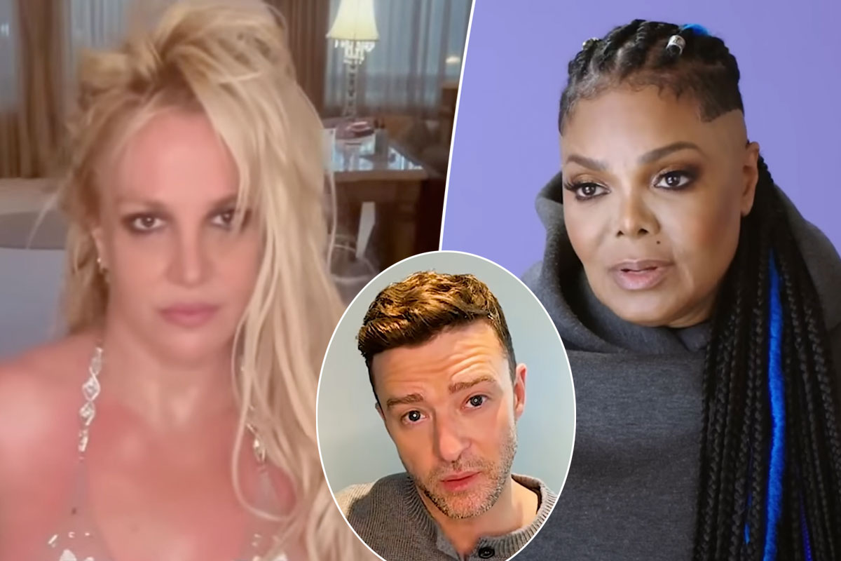 #Britney Spears Posts & DELETES Glowing Tribute To Janet Jackson Amid Justin Timberlake Feud!