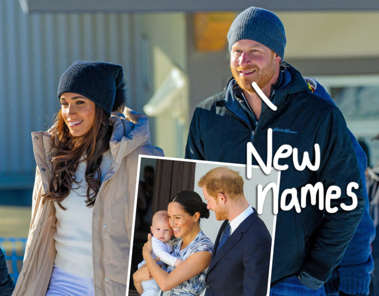 Prince Harry & Meghan Markle Changed Their Kids' Names To Match New ...